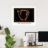 ティータイムプリント ポスター (ホームオフィス)