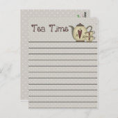 ティータイムポストカード ポストカード (正面/裏面)