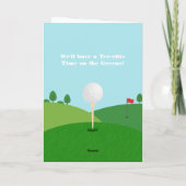 ティータイムマガジンをテーマにしたゴルフパーティー 招待状 (裏面)