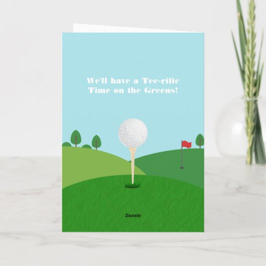 ティータイムマガジンをテーマにしたゴルフパーティー 招待状 (裏面)