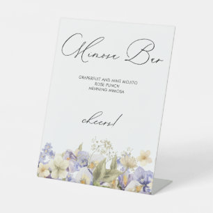 ティータイムミモザバーブライダルシャワー 台座サイン