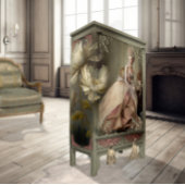 ティータイムメアリーアントワネットスタイルポートレートアート 薄葉紙