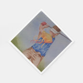 ティータイムモノグラムパーティー スタンダードランチョンナプキン (角)