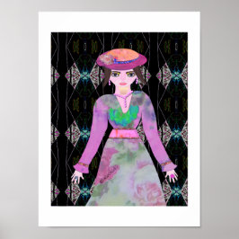 ティータイムリーマリーのクリエイティブデザイン ポスター