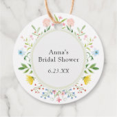 ティータイムワイルドフラワーお洒落ギフトラベル フェイバータグ (裏面)