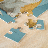 ティータイム王室のドッグス – ブルドッグ&コルギパズル ジグソーパズル (側面)