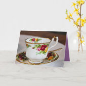 ティータイム カード (黄色い花)