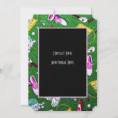 ティータイム ガーリー ゴルフ トーナメント ブラック 招待状 (裏面)