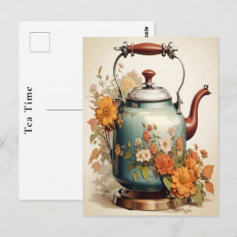 ティータイム コーヒーブレイク みんなで集まる  バケーション ポストカード