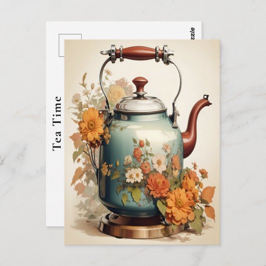 ティータイム　コーヒーブレイク　集まる　バケーション ポストカード (正面/裏面)