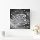 ティータイム スクエア壁時計 (ホーム)