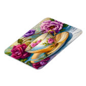 ティータイム – ティーカップアート マグネット (左側)