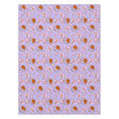 ティータイム ティーポット ティーカップ プレート 銅製のケトル柄 テーブルクロス (正面)