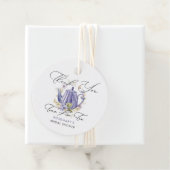 ティータイム パープル ティーポット ブライダル シャワー フェイバータグ (インサイチュ)