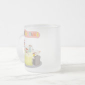 ティータイム フロストグラスマグカップ (正面左)