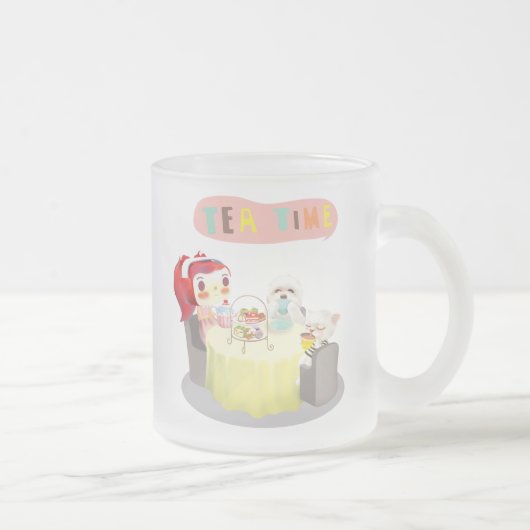 ティータイム フロストグラスマグカップ (右)