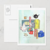 ティータイム ポストカード (正面/裏面)
