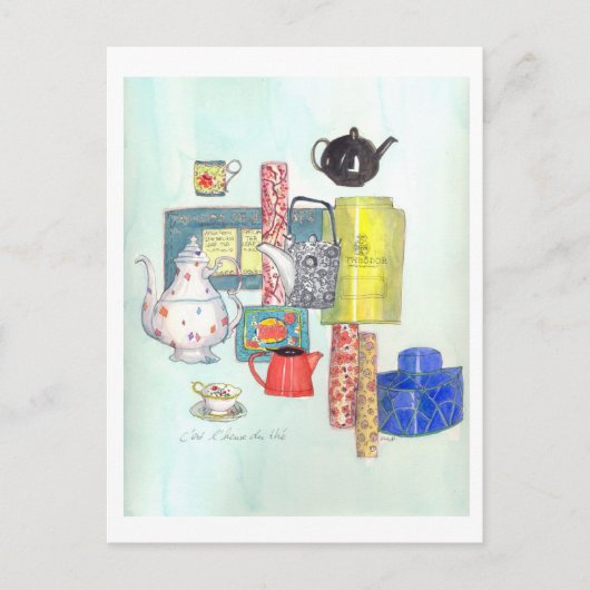 ティータイム ポストカード (正面)