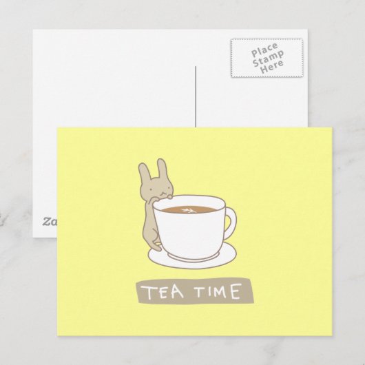 ティータイム ポストカード (正面/裏面)