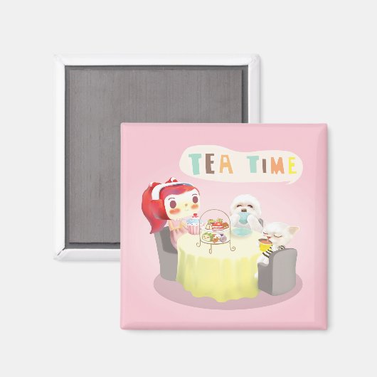 ティータイム マグネット (正面/裏面)