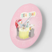 ティータイム ラージ壁時計 (傾斜)