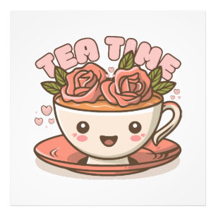 ティータイム ローズティー かわいい フォトプリント