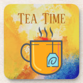 ティータイム 飲み物コースター (正面)