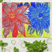 ティータウェル原色 キッチンタオル (折り畳み)