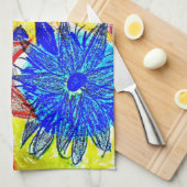 ティータウェル原色 キッチンタオル (四つ折り)