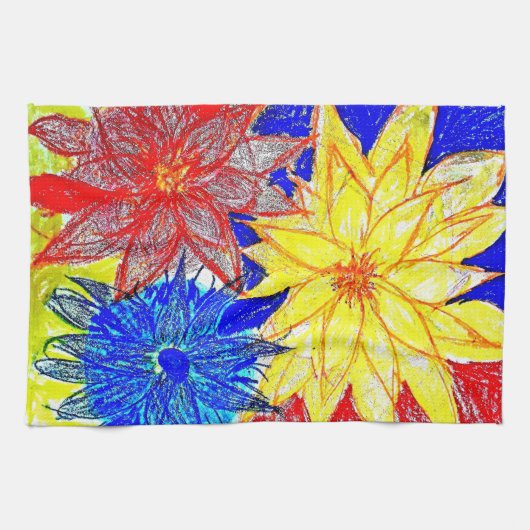 ティータウェル原色 キッチンタオル (横)