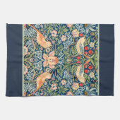 ティータオルウィリアム・モリス:イチゴ泥棒 キッチンタオル (横)