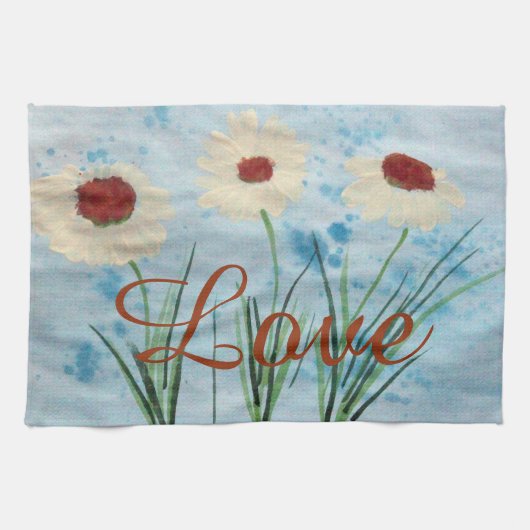 ティータオル愛 キッチンタオル (横)