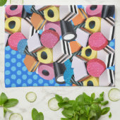 ティータオル甘草飴カスケード キッチンタオル (折り畳み)