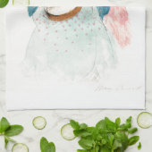 ティータオル番上役メアリー・カサット キッチンタオル (折り畳み)