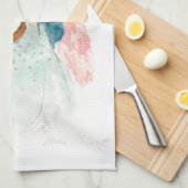 ティータオル番上役メアリー・カサット キッチンタオル (四つ折り)