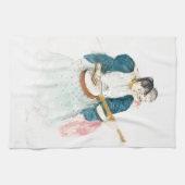 ティータオル番上役メアリー・カサット キッチンタオル (横)