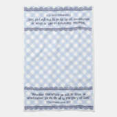 ティータオル聖書の聖句 – I Corinthians 10:31 KJV キッチンタオル (縦)