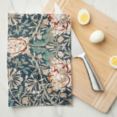 ティータオル:ウィリアム・モリス:ハニーサックル キッチンタオル (四つ折り)