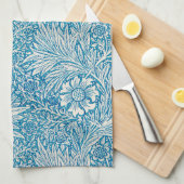 ティータオル：ウィリアム・モリス：マリゴールド キッチンタオル (四つ折り)