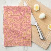 ティータオル：ウィリアム・モリス：ラークスパー キッチンタオル (四つ折り)