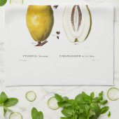 ティータオル：レドゥーテ： QUINCE キッチンタオル (折り畳み)