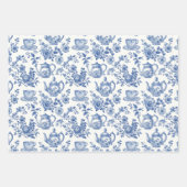 ティーチノイスリーフランスのトワールデュジュエパタン ラッピングペーパーシート (正面)