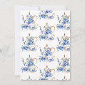 ティーチノイスリーブライダルシャワーパーティー 招待状 (裏面)