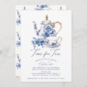 ティーチノイスリーブライダルシャワーパーティー 招待状 (正面/裏面)