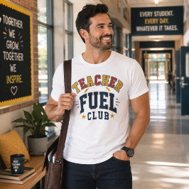ティーチャーフューエルクラブ バーシティボールド ライトニングボルト スター Tシャツ
