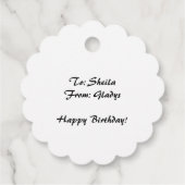 ティーティーティーティーバッグ付き編集可能レディース フェイバータグ (裏面)