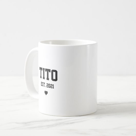 ティートアンクル妊娠の発表ギフトコーヒーマグ コーヒーマグカップ (正面左)