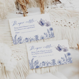 ティートイレベビーシャワーおむつラッフルの時間 エンクロージャーカード