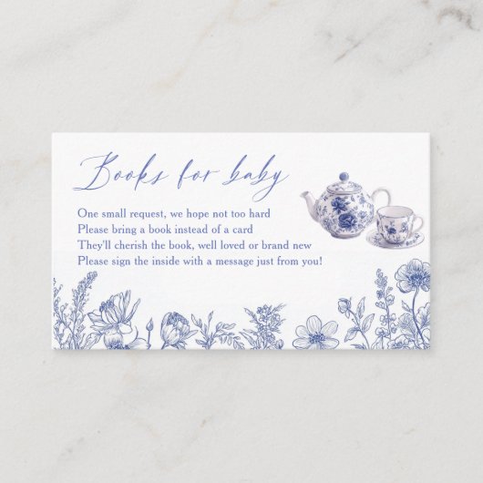 ティートイレベビーシャワーブックのベビー エンクロージャーカード (正面)