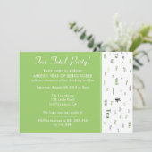 ティートタル/ティーの合計カスタム年数のパーティー 招待状 (スタンド正面)